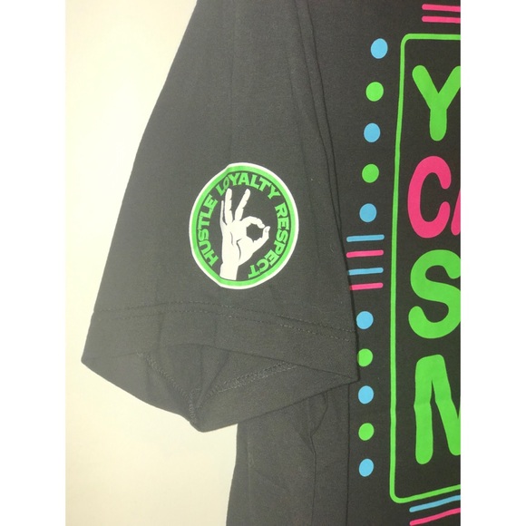 WWE John Cena Never Give Up Neon T-Shirt - Picture 4 of 5